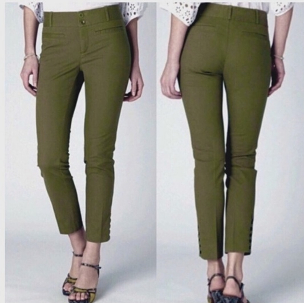 Anthro Cartonnier Tilda Slim Ankle Pants |. Sz 2